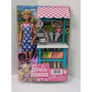 2021 Barbie You Can Be Anything Farmers Market Doll and Play Set New In Box